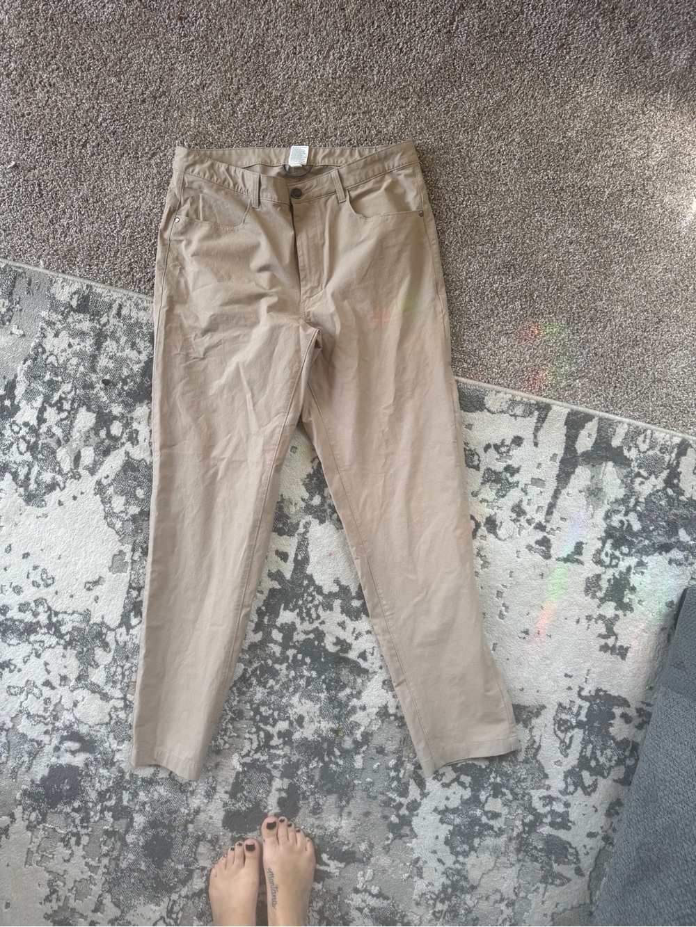 all in motion Straight-Leg Khaki Chinos in Tan
